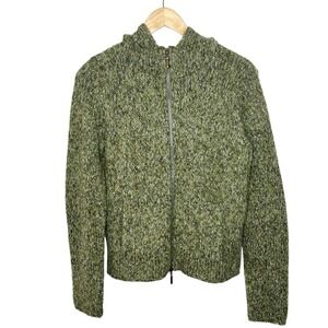 Paraphrase Wool Alpaca Zip Hoodie Sweater Womens M Indie Earthy Goblincore Y2K